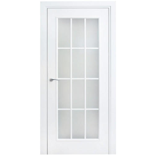 Полотно дверное остеклённое Romana 90x200 см, ламинация, цвет белый, с фурнитурой