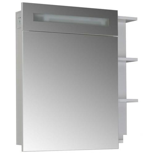 Шкаф зеркальный «Мерлин», 75 см, ДСП, цвет белый