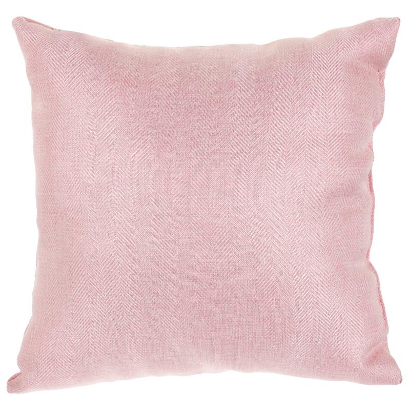 Подушка «Лён Ёлочка» 40х40 см цвет розовый