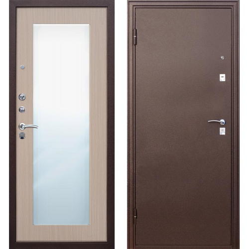 Дверь входная металлическая Царское зеркало Maxi, 860 мм, левая, цвет белёный дуб