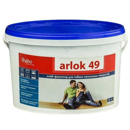 Клей-фиксатор для гибких и рулонных покрытий Arlok 49, 5 кг