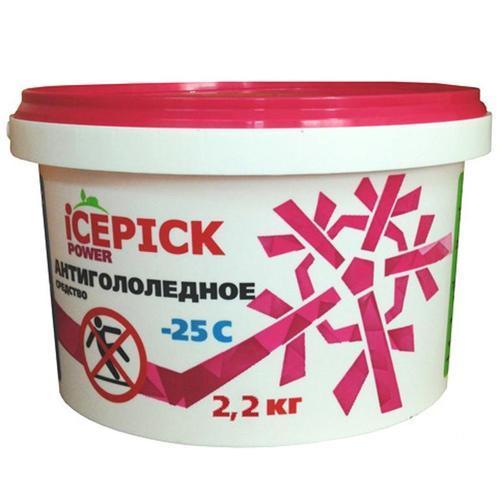 Антигололедный реагент ICEPICK Power, 2,2 кг