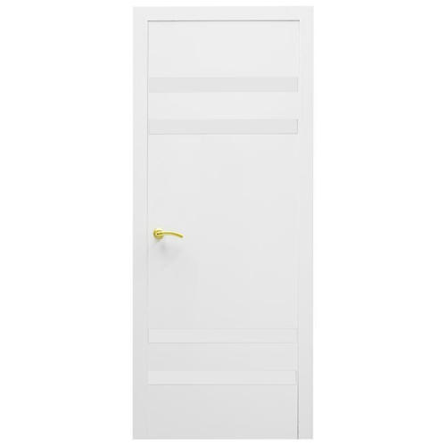 Полотно дверное остеклённое Модерн 90x200 см, ламинация, цвет белый