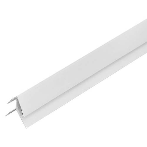 Профиль ПВХ угловой наружный 3000 мм, для панелей 10 мм, белый