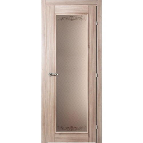 Дверь межкомнатная остеклённая Виктория 70x200 см, CPL, цвет акация, с фурнитурой