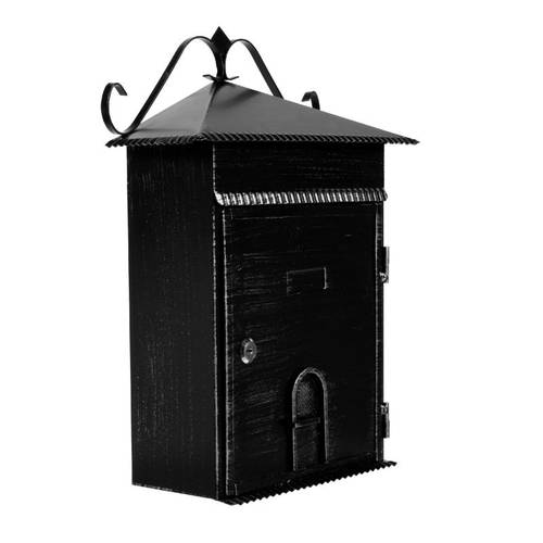Ящик почтовый Rustico, 25х43х12 см, черный с патиной