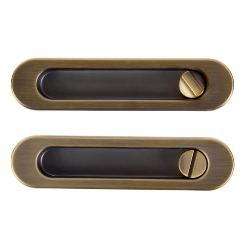 Ручка для раздвижных дверей с механизмом SH011-BK WAB-11, цвет матовая бронза