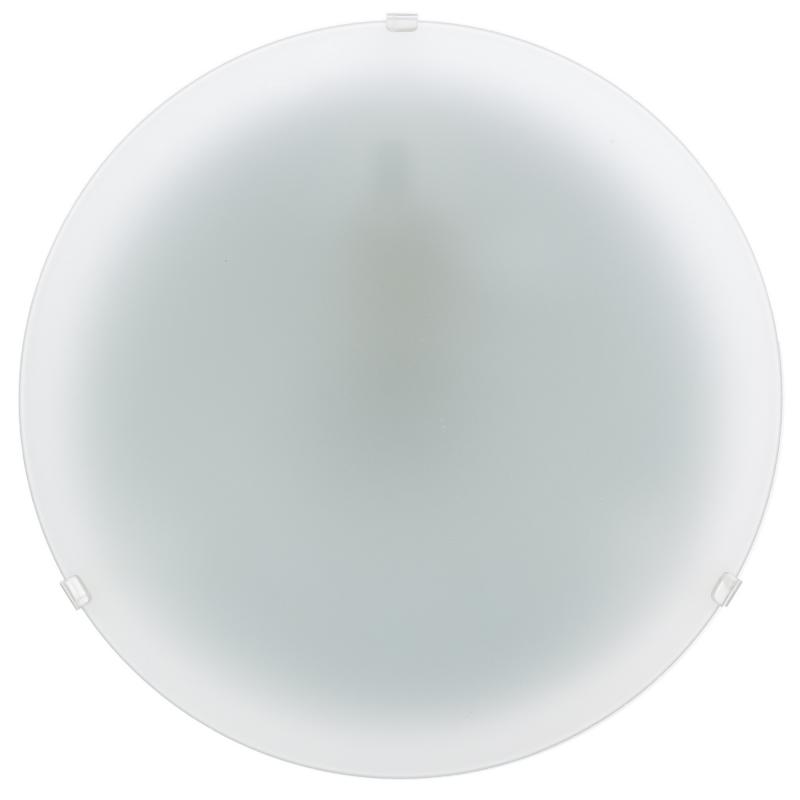 Светильник потолочный Плутон 1xE27x60 Вт, стеклометалл, цвет белый