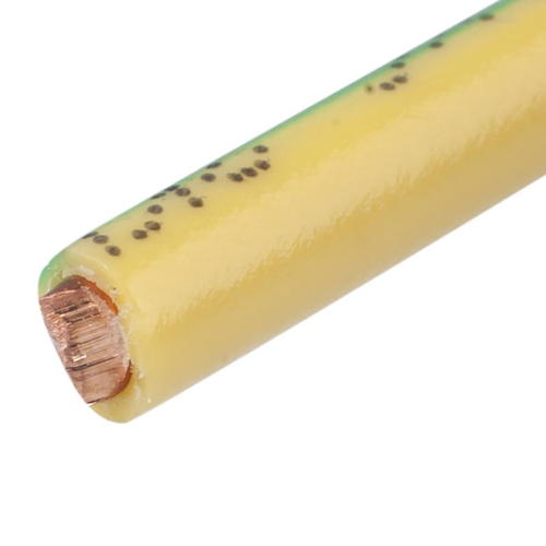 Провод ПВ-1 6,0 кв. мм, желто-зеленый, на отрез