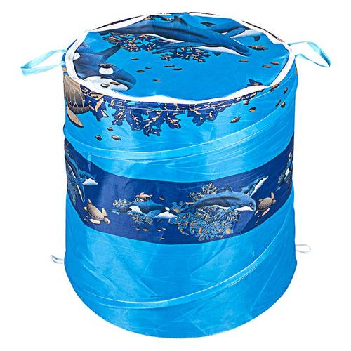 Корзина для белья «Ракушка» 43х55 см цвет голубой