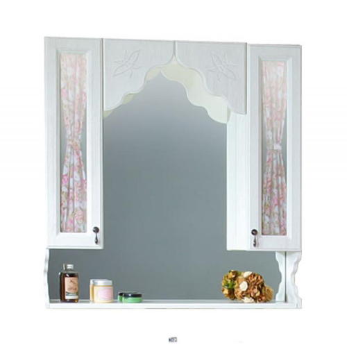 Шкаф зеркальный «Кантри», 90 см, ДСПМДФ, цвет кремовый
