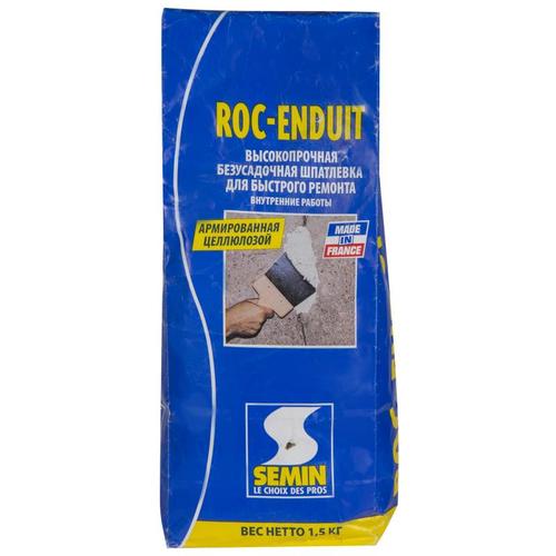Шпаклёвка для заделки и ремонта Semin Roc-Enduit, 1.5 кг