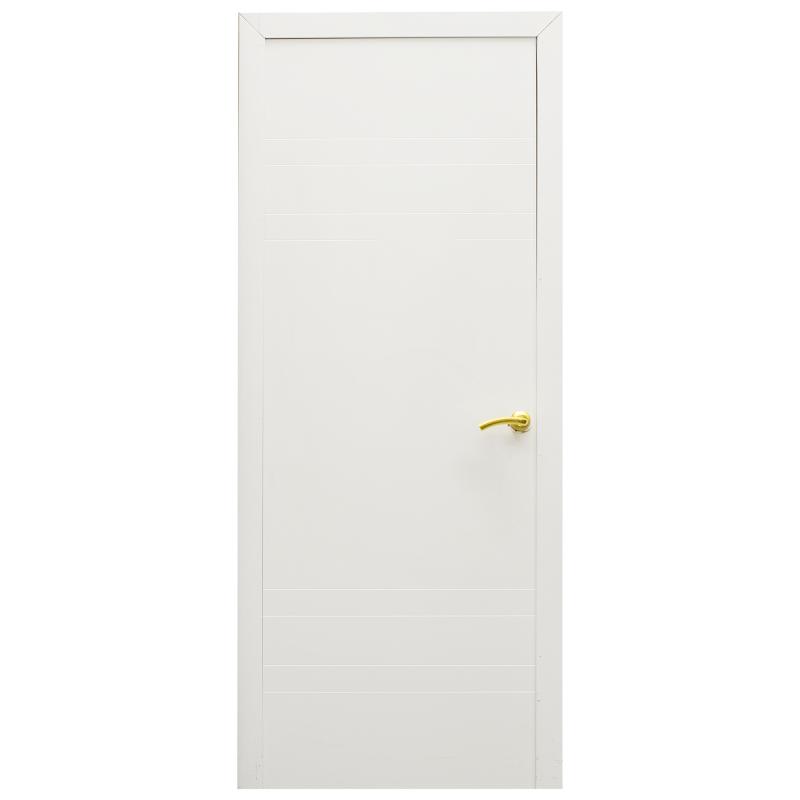 Полотно дверное глухое Модерн 60x200 см, ламинация, цвет белый