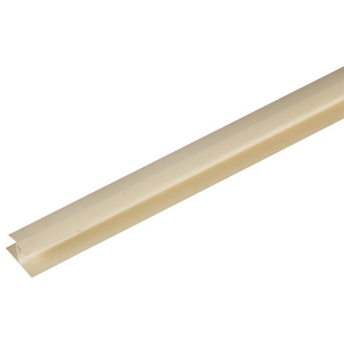 Профиль ПВХ соединительный для панелей 10 мм, 3000 мм, цвет слоновая кость