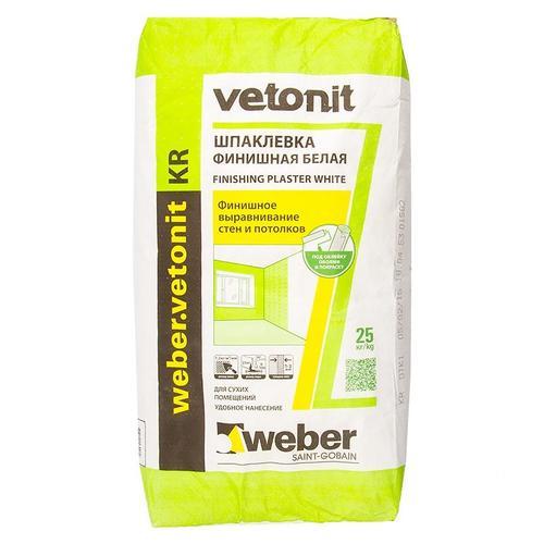 Шпаклевка полимерная финишная Weber Vetonit KR, 25 кг