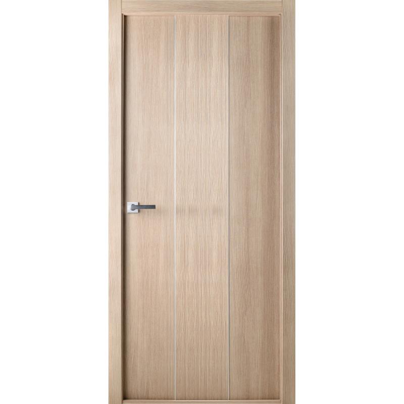 Полотно дверное глухое Спэйс 90x200 см, ламинация, цвет шамбор, с фурнитурой