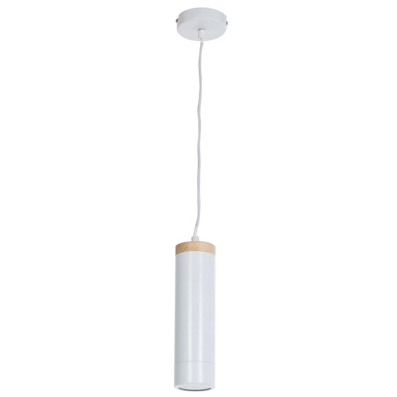 Подвесной светильник Inspire Minaki 1хGU10x42 Вт металлпластик, цвет белый матовый