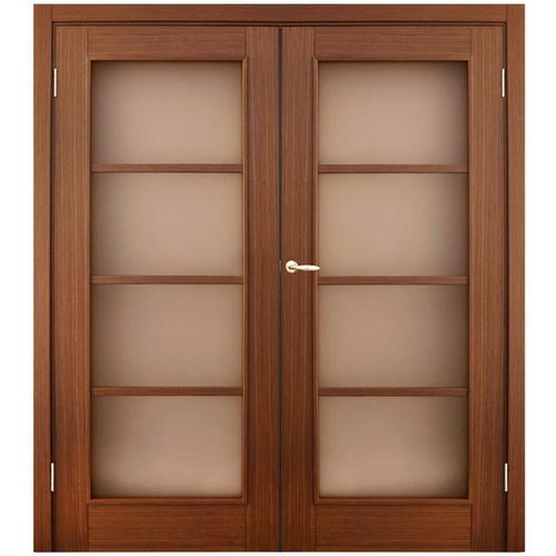 Полотно дверное распашное Vario 2x60x200 см, шпон, цвет орех, с фурнитурой