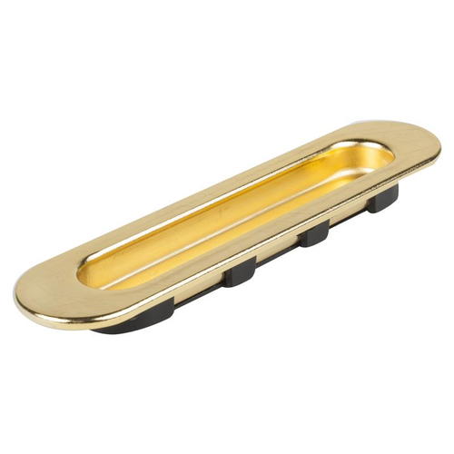 Ручка мебельная для шкафа купе 96 мм металлпластик цвет золото