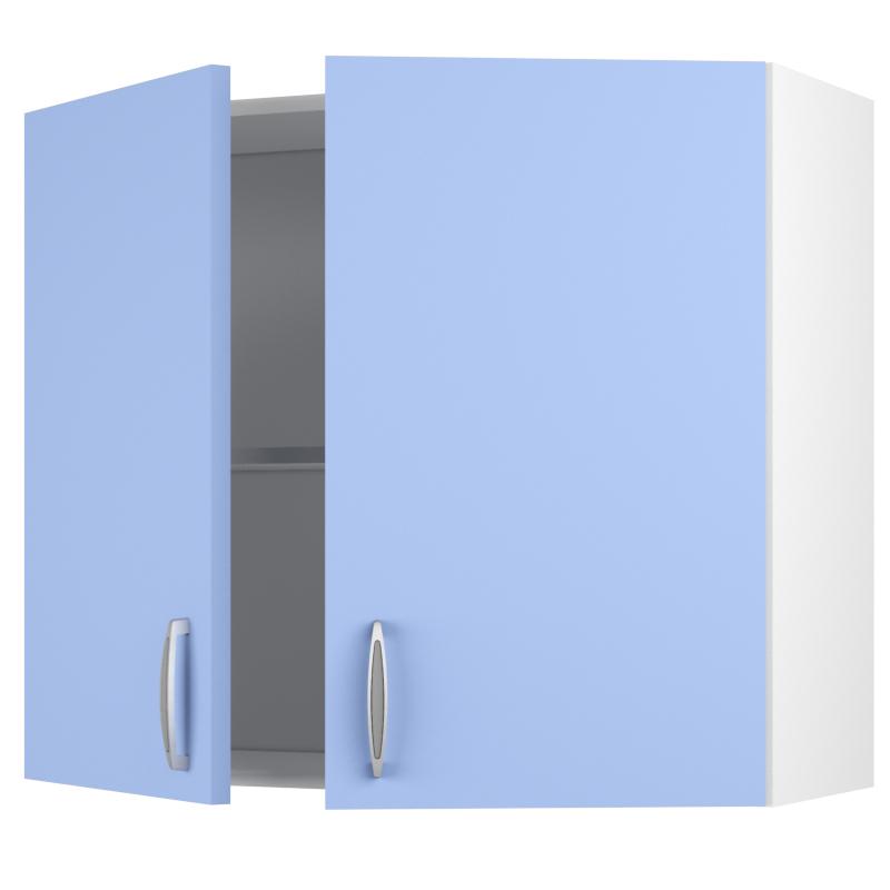Шкаф навесной «Лагуна Сп» 68х80 см, цвет голубой