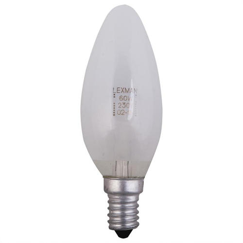 Лампа накаливания Lexman свеча E14 60 Вт свет тёплый белый