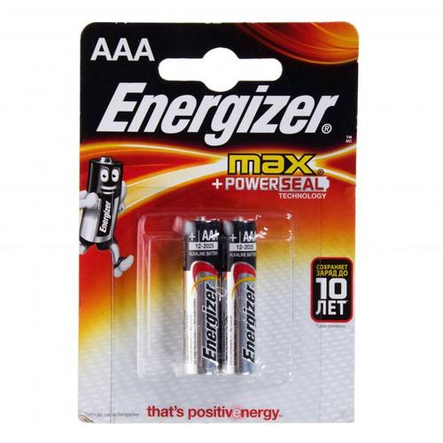 Батарейка алкалиновая Energizer Max AAALR03 2 шт.