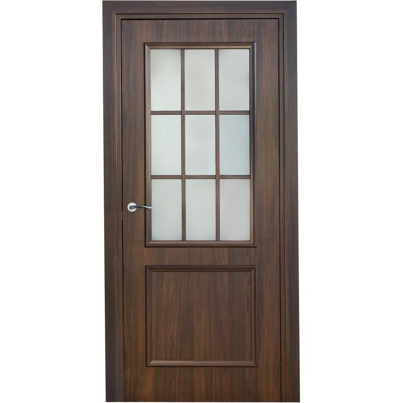 Дверь межкомнатная остеклённая Altro 60x200 см, ламинация, цвет орех Марроне