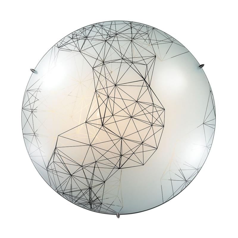Светильник настенно-потолочный светодиодный Webi 28 Вт, стекло