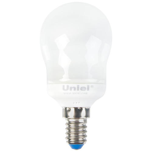 Лампа энергосберегающая Uniel капля E14 11 Вт свет тёплый белый