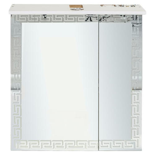 Шкаф зеркальный «Паола» 60 см цвет белый