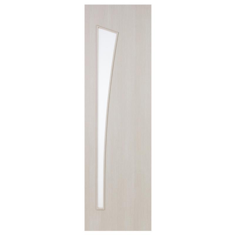 Дверь межкомнатная остеклённая ламинированная Белеза 70x200 см цвет белый дуб