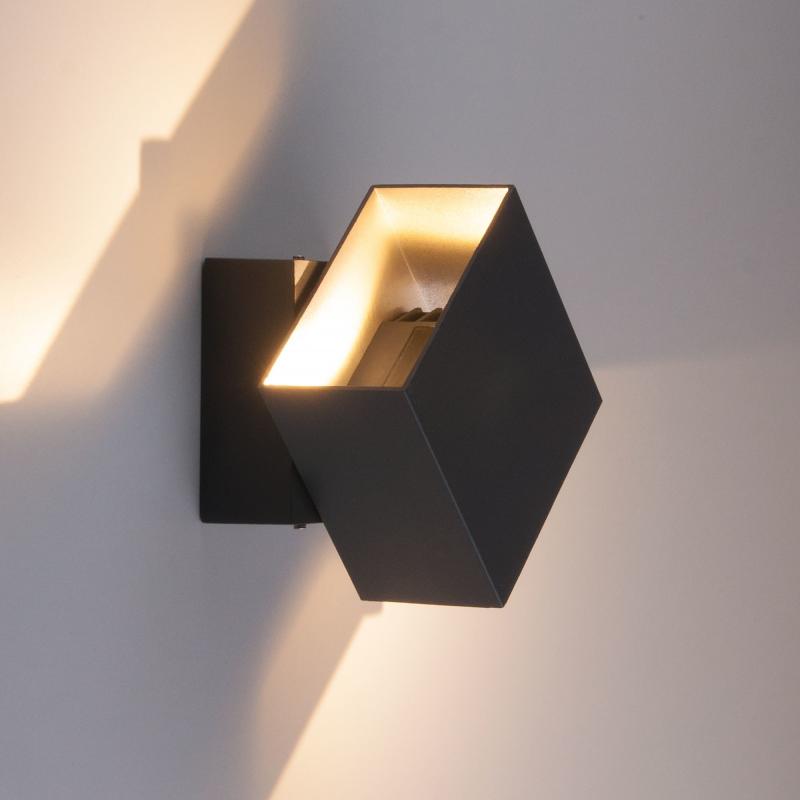 Светильник светодиодный фасадный Techno 1607 6 Вт цвет чёрный