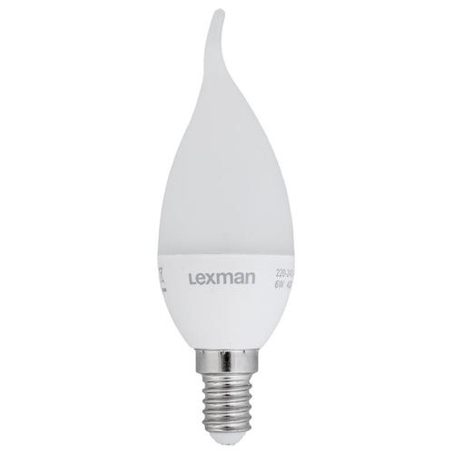 Лампа светодиодная Lexman «Свеча на ветру», E14, 5.5 Вт, 470 Лм, свет холодный белый
