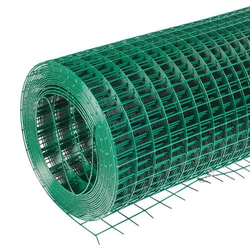 Сетка сварная из низкоуглеродистой стали с ПВХ покрытием 1,8x50х50 мм 1,8x15 м