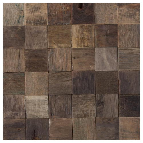 Мозаика деревянная Artens, квадраты, 300х300х12 мм