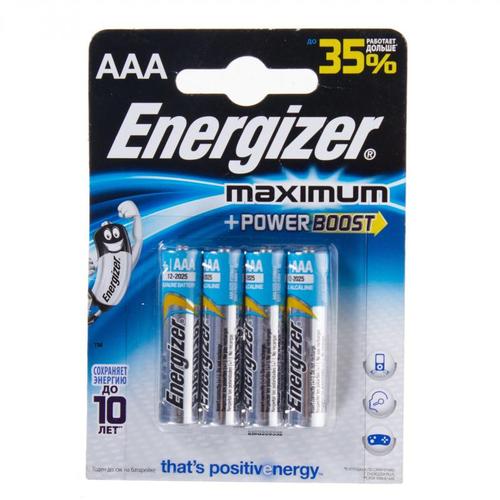 Батарейка алкалиновая Energizer Maximum AAALR03 4 шт.