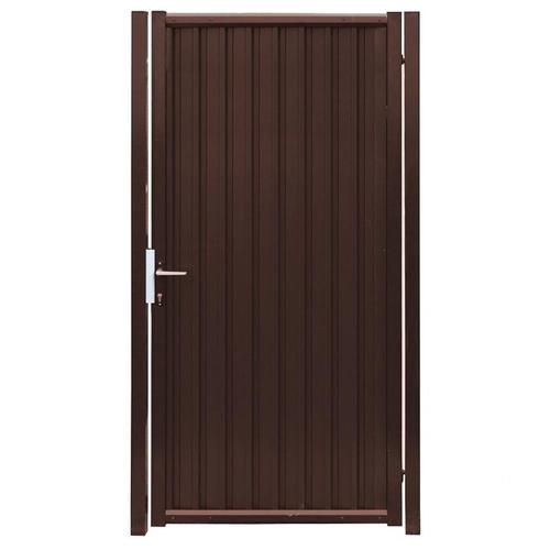 Калитка Премиум, 1х2 м, коричневый, RAL 8017