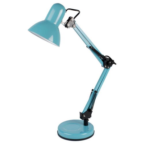 Настольная лампа Inspire Ennis 1xE27х40 Вт, металлпластик, цвет голубой