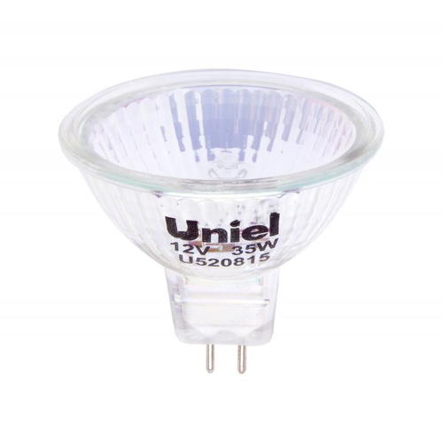 Лампа галогенная Uniel GU5.3 35 Вт 12 В свет тёплый белый