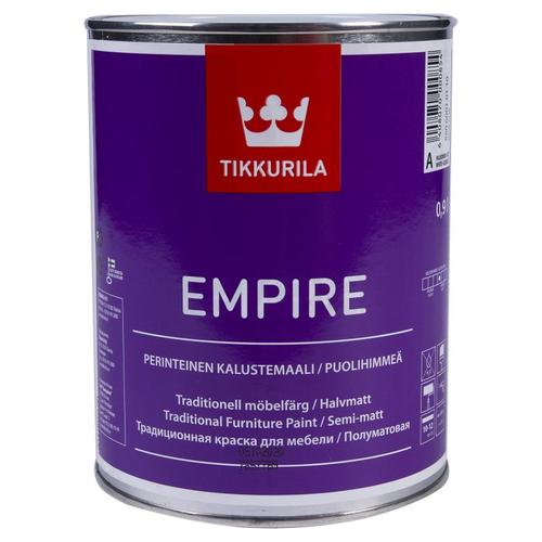 Эмаль Tikkurila Эмпире полуматовая цвет белый 0.9 л