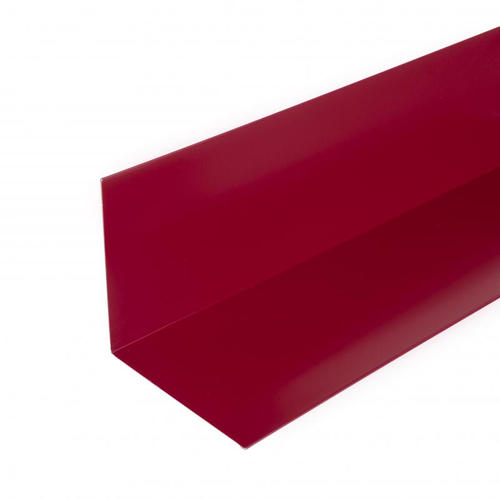 Планка для внутренних углов с полиэстеровым покрытием 2 м цвет красный