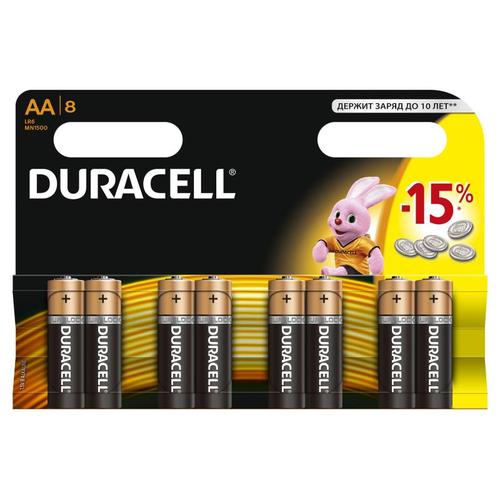 Батарейка алкалиновая Duracell LR6-8BL Basik