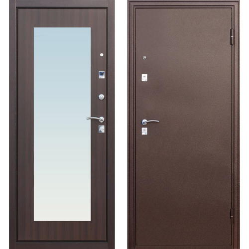 Дверь входная металлическая Царское зеркало Maxi, 860 мм, правая, цвет венге