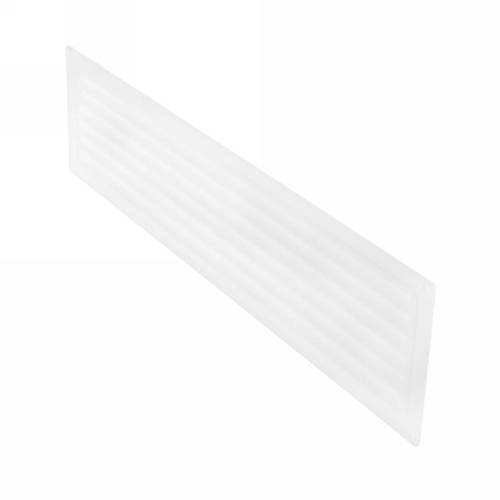 Решетка дверная вентиляционная Вентс МВ 4502, 124x462 мм, цвет белый