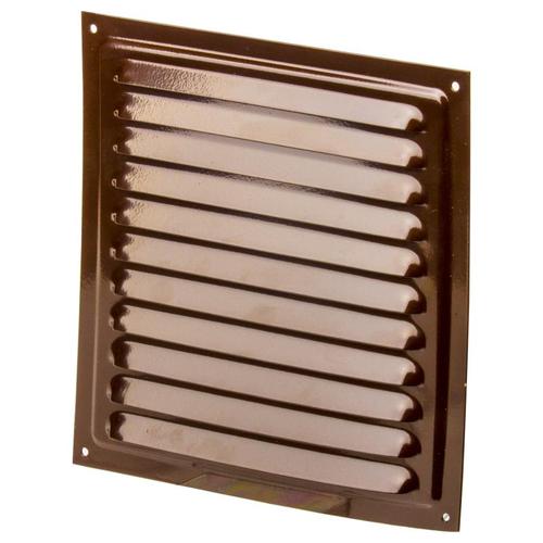 Решетка вентиляционная с сеткой Вентс МВМ 200 с, 200х200 мм, цвет коричневый