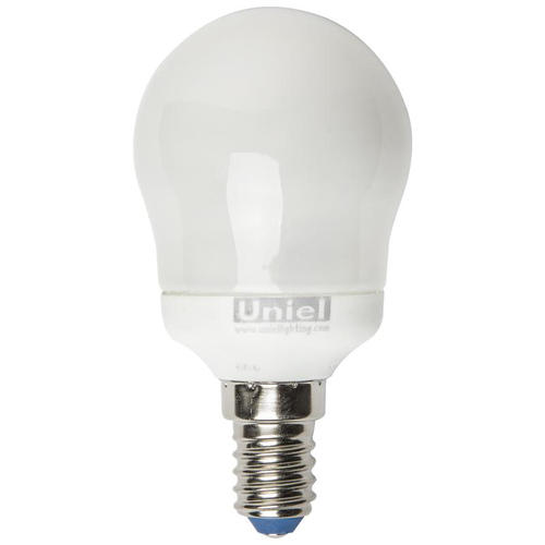 Лампа энергосберегающая Uniel капля E14 11 Вт свет холодный белый