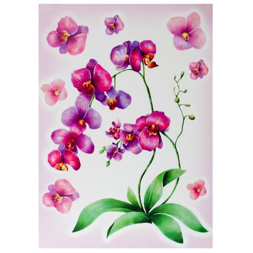 Наклейка «Акварельная орхидея» Декоретто L