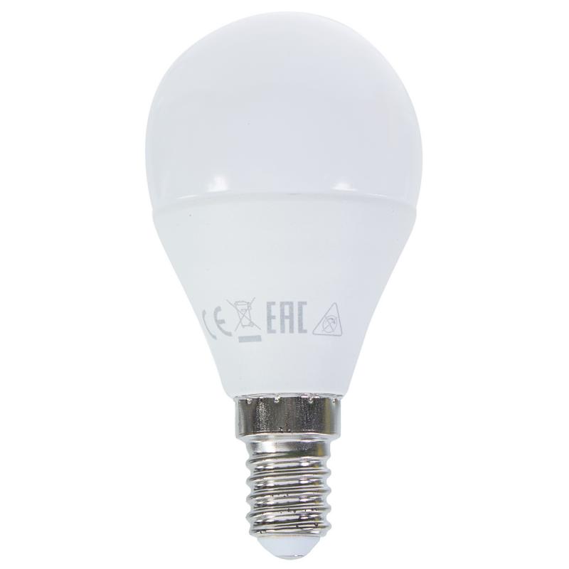 Лампа светодиодная Lexman шар E14 806 Лм свет холодный белый