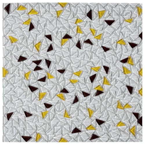 Мозаика Artens, 30х30 см, стекло, цвет белыйкоричневыйжёлтый