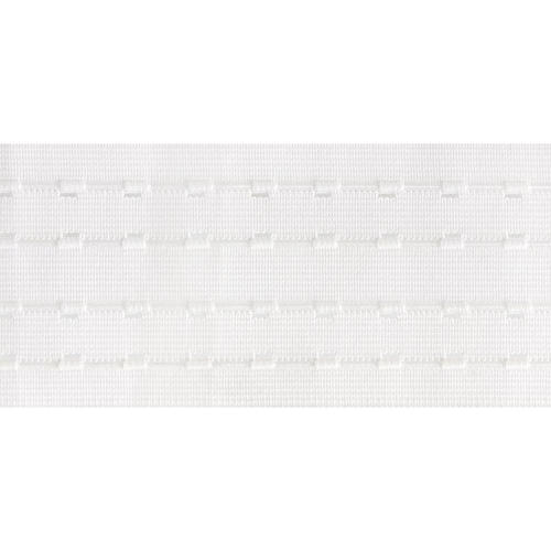 Лента шторная параллельная 76 мм цвет белый